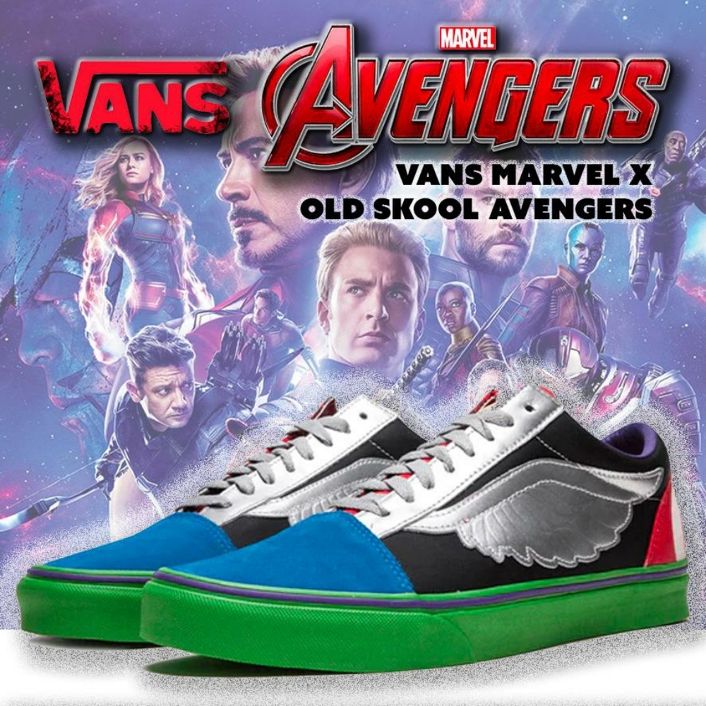 Vans Marvel x Old Skool Avengers skate shoes - Picture 1 of 11
